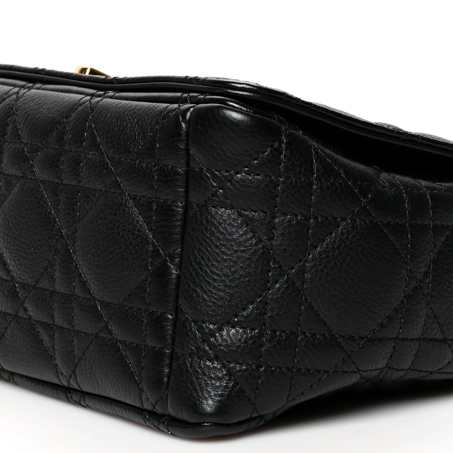 Christian Dior Calfskin Cannage Medium Caro Bag Black 10 of 10