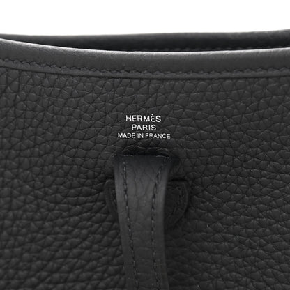 Hermes Taurillon Clemence Evelyne TPM Black 6 of 11
