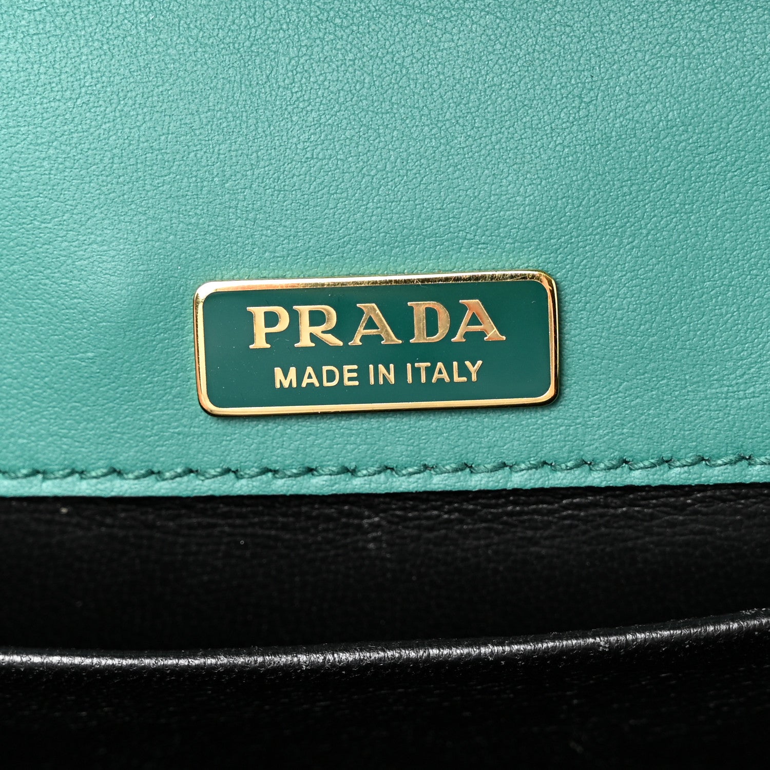 Prada Antic Soft Saffiano Lions Head Cahier Shoulder Bag Assenzio