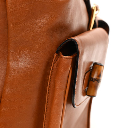 Gucci Calfskin Bamboo Backpack Brown 17 of 17