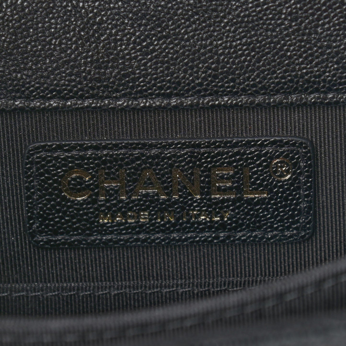 Caviar Quilted North South Boy Flap Black