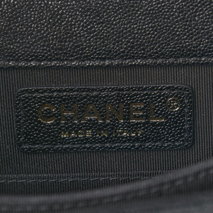 Chanel Caviar Quilted North South Boy Flap Black 6 of 9