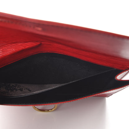 Louis Vuitton Epi Pochette Lena Castillan Red 7 of 8