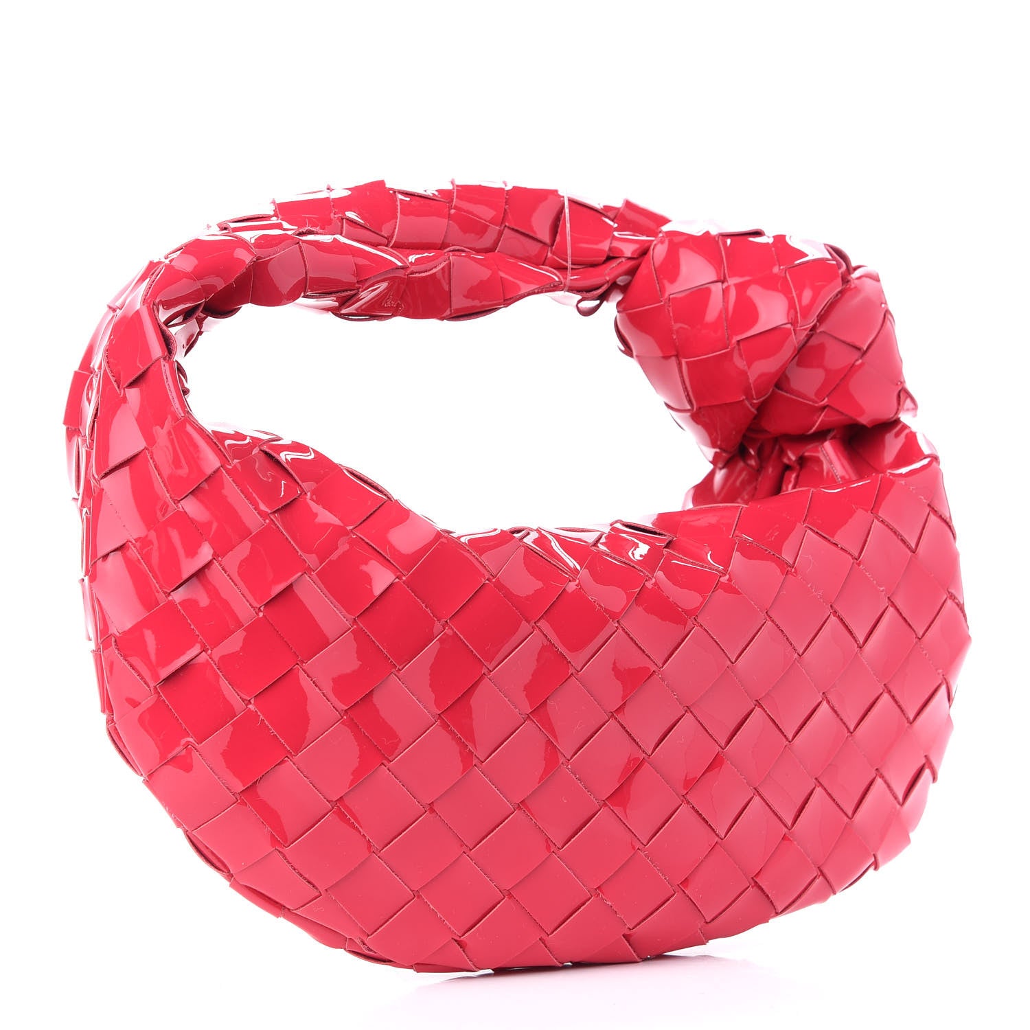 Bottega Veneta Patent Nappa Intrecciato Mini Jodie Candy Stripe 3 of 10