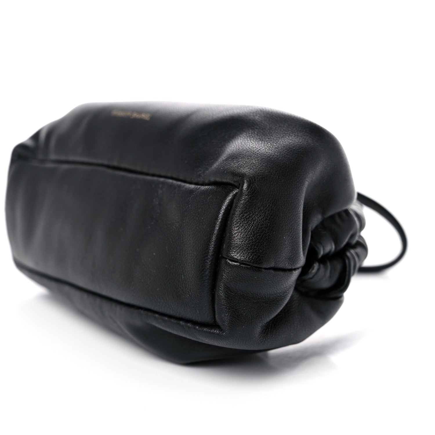 Mansur Gavriel Lambskin Mini Cloud Wristlet Black Flamma 8 of 9