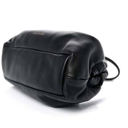 Mansur Gavriel Lambskin Mini Cloud Wristlet Black Flamma 8 of 9
