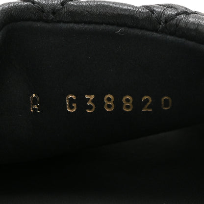 Chanel Lambskin Quilted Textured CC Mules 37.5 Black 9 of 10