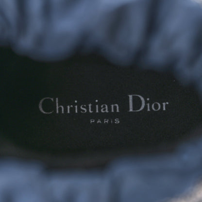 Christian Dior Oblique Shiny Nylon DiorAlps Snow Ankle Boot 35 Deep Blue 8 of 9