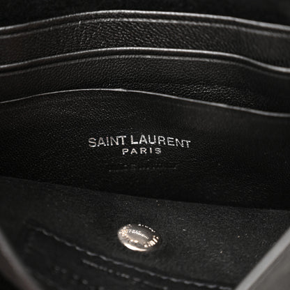 Saint Laurent Lambskin Small Teddy Bucket Bag White 6 of 10