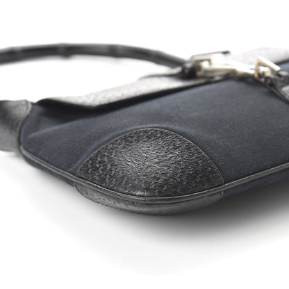 Gucci Calfskin Bamboo Handle Jackie O Hobo Black 6 of 10
