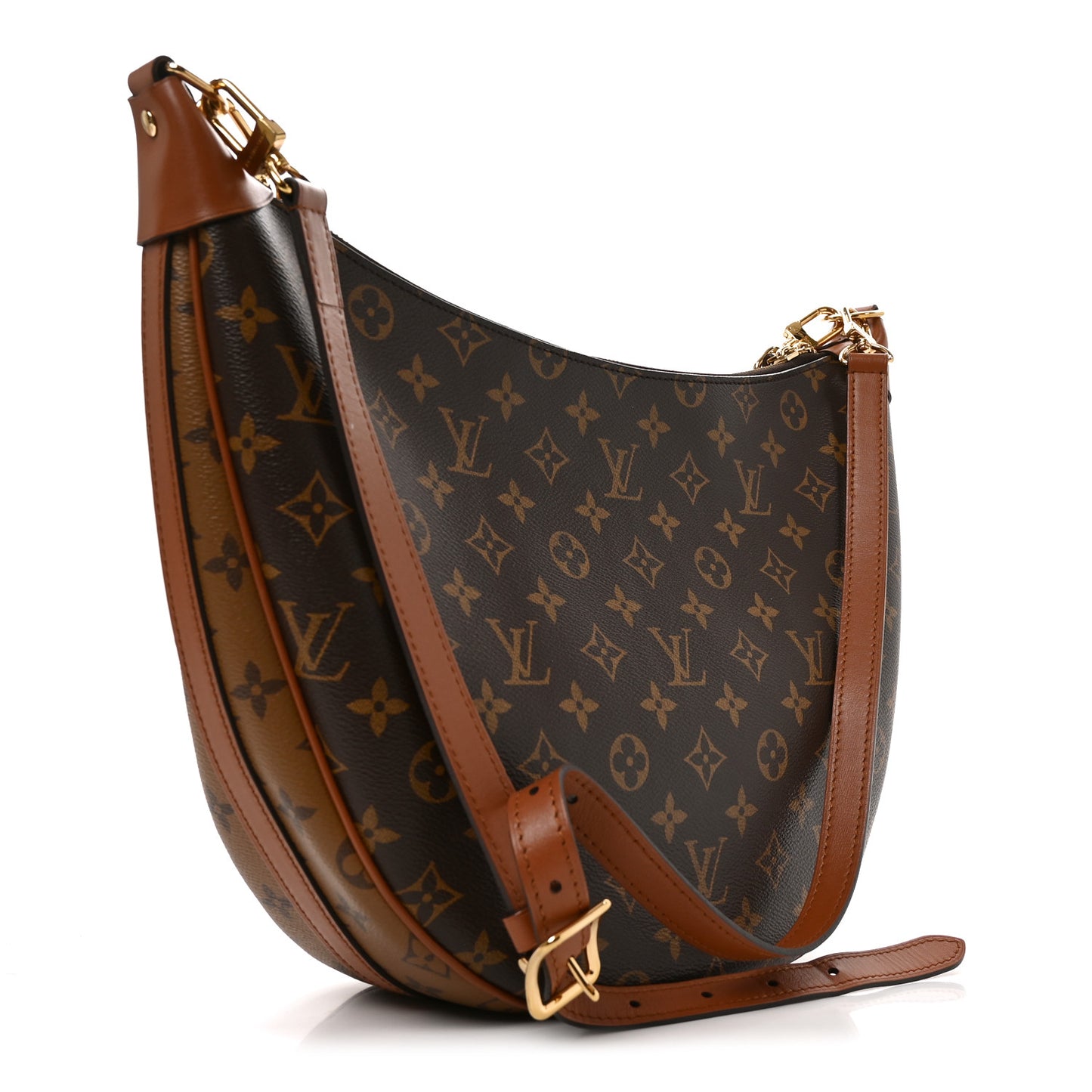 Reverse Monogram Loop Hobo
