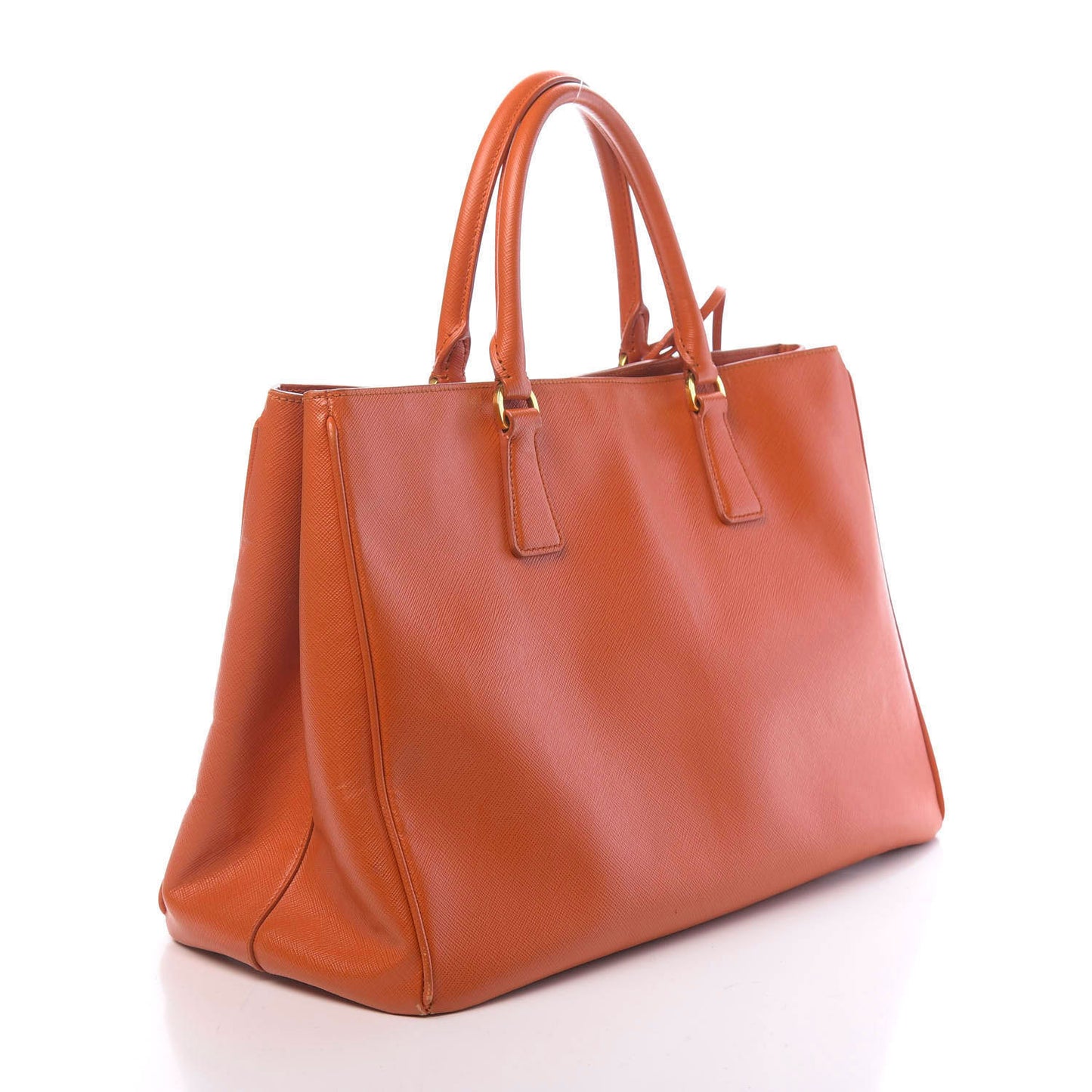 Saffiano Lux Large Tote Papaya