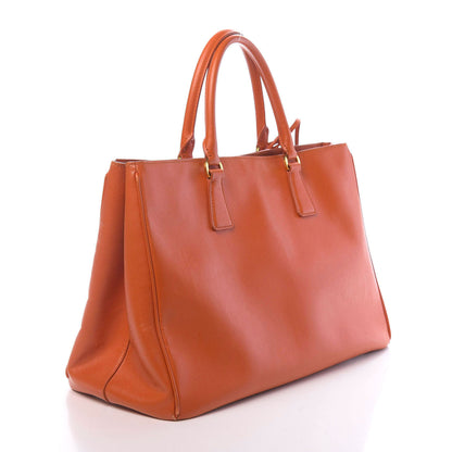 Prada Saffiano Lux Large Tote Papaya 3 of 17