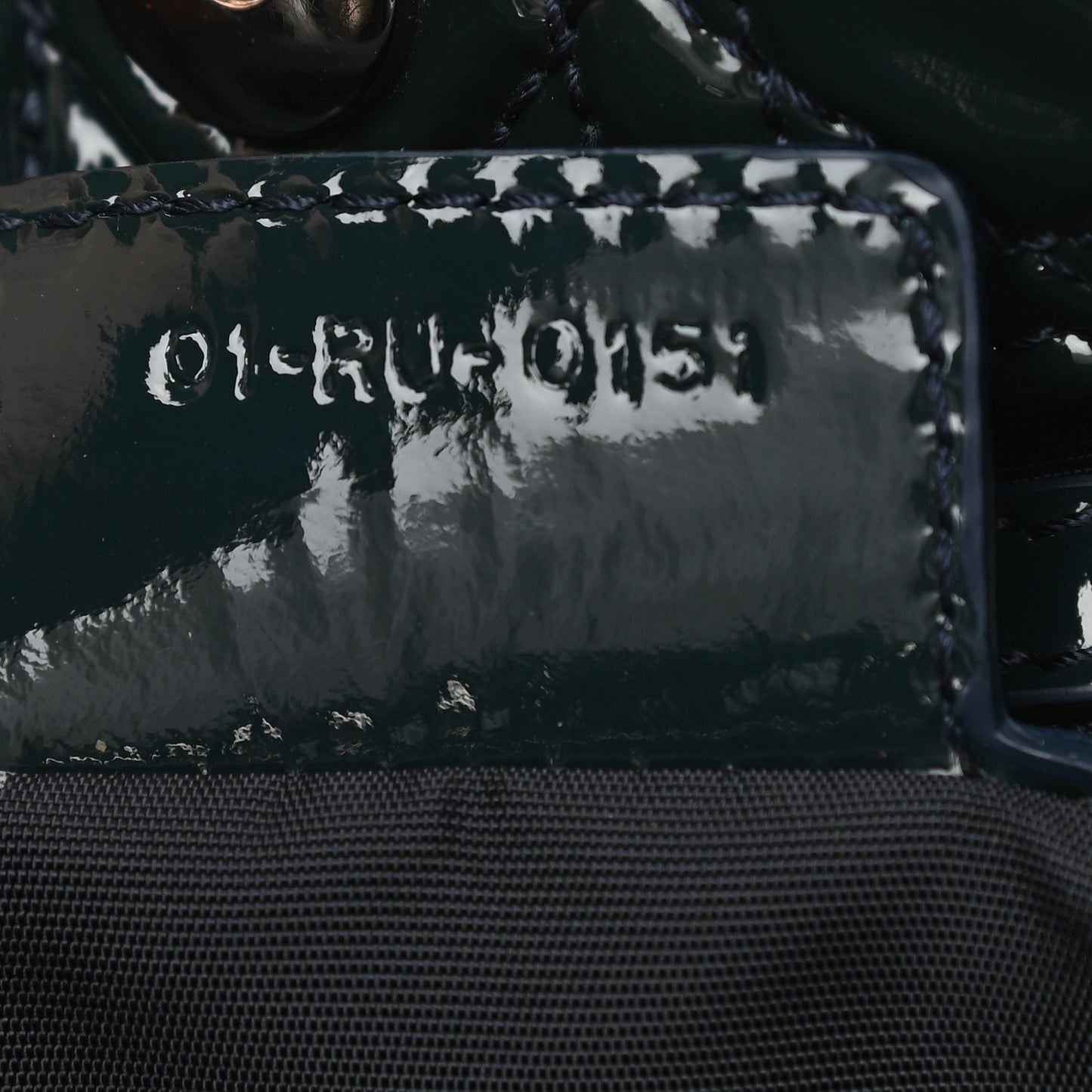 Patent Cannage Large Lady Dior Green