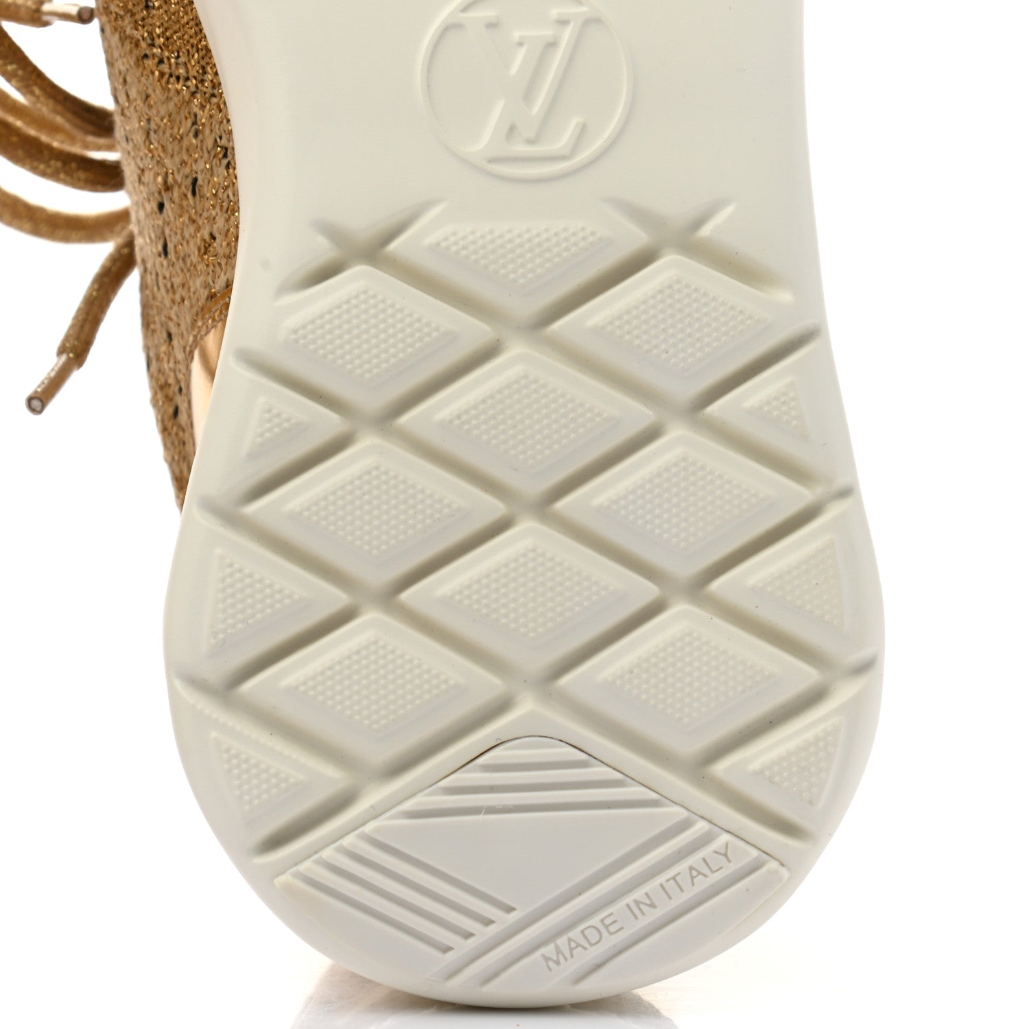 Louis Vuitton Technical Nylon Monogram Rubber Aftergame Sneakers 37 Gold 6 of 8