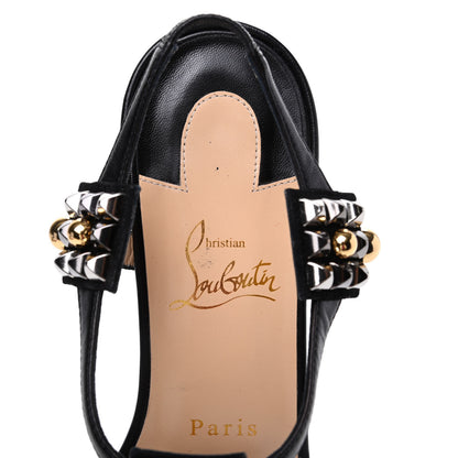 Christian Louboutin Nappa Kaleidra 25 T-Strap Sandals 39 Black 9 of 15