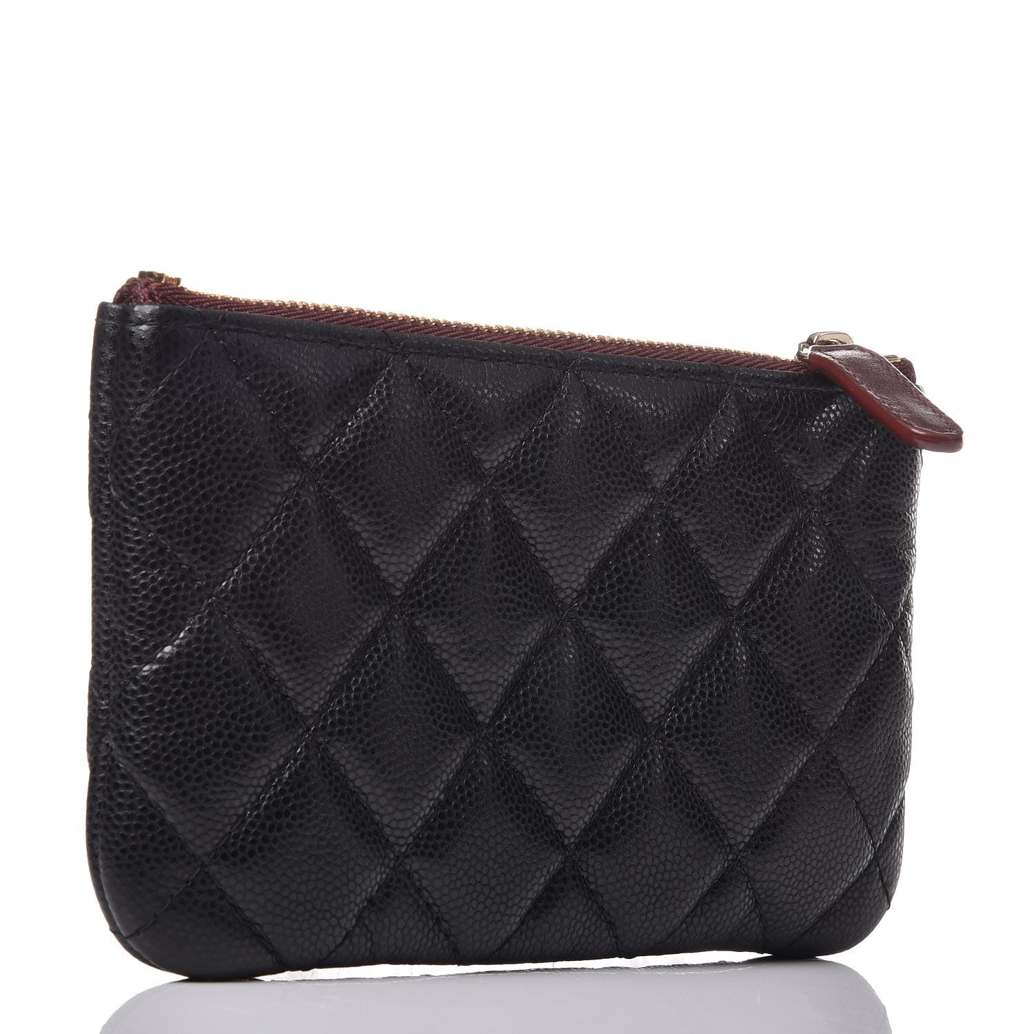 Chanel Caviar Quilted Small Cosmetic Case Black 3 of 7