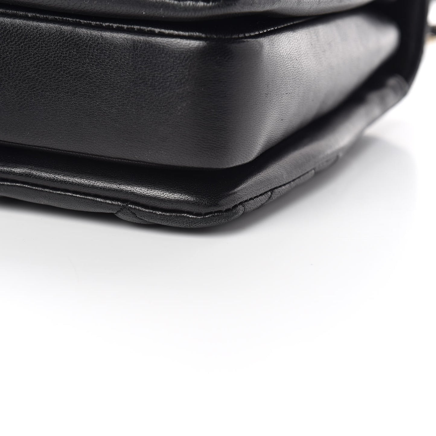 Lambskin Quilted Small Trendy CC Dual Handle Flap Bag Black