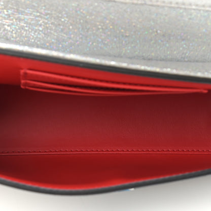 Christian Louboutin Metallic Calfskin Paloma Top Handle Shoulder Bag Silver 5 of 12