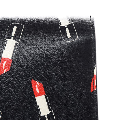 Saint Laurent Calfskin Lipstick Print Classic Monogram Kate Clutch Black 9 of 9