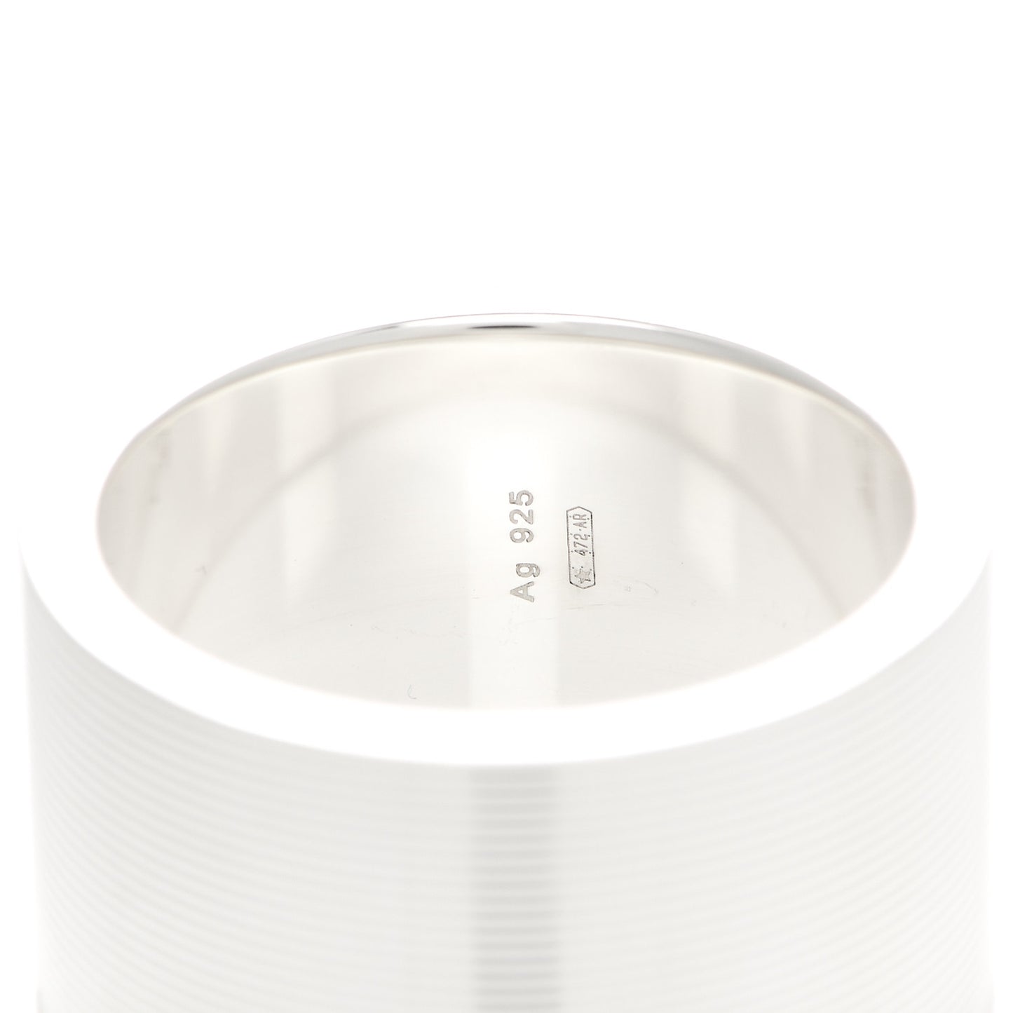 Sterling Silver 12mm Signature Band Ring 57 8