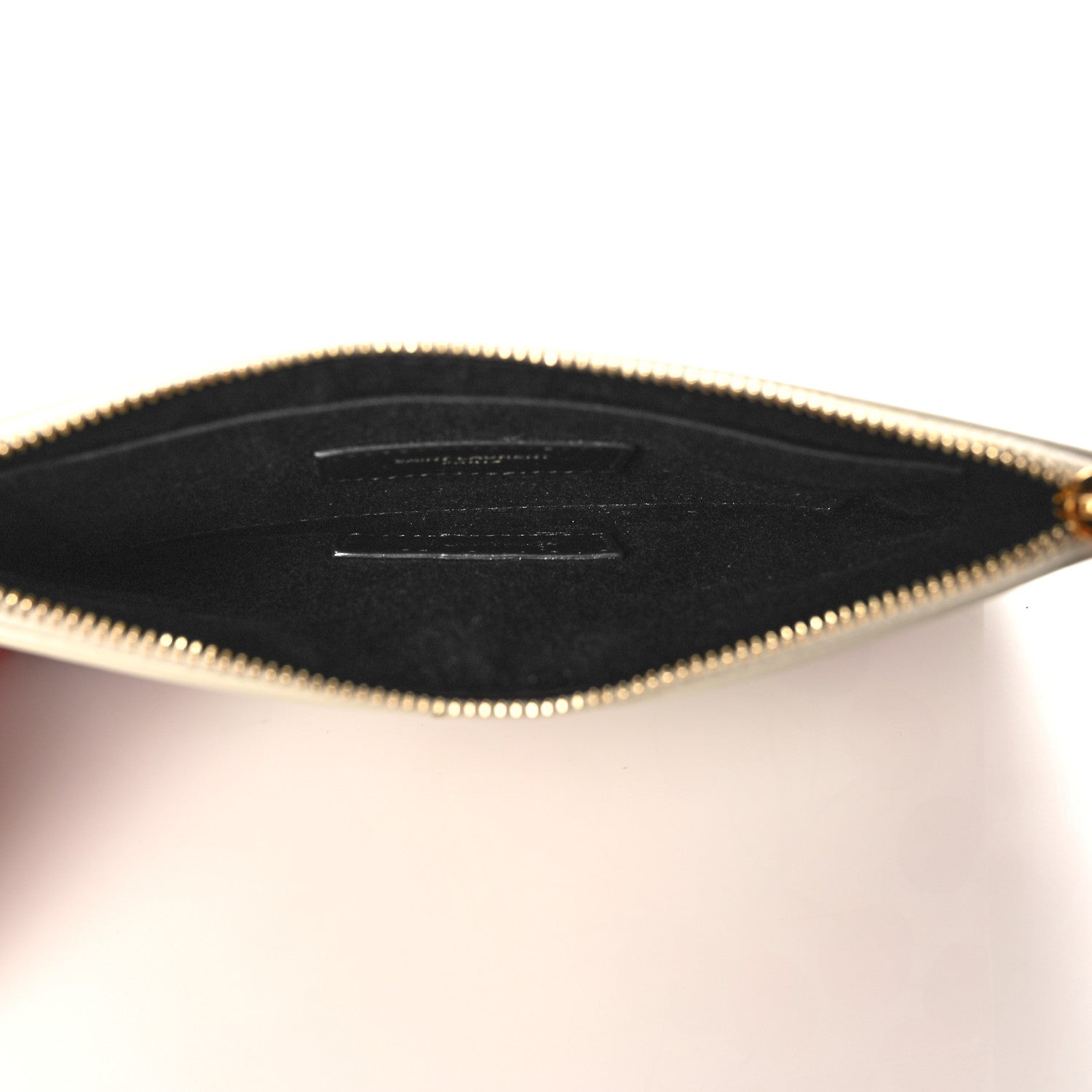 Saint Laurent Calfskin Monogram Cherry Print Zip Bill Pouch 5 of 11