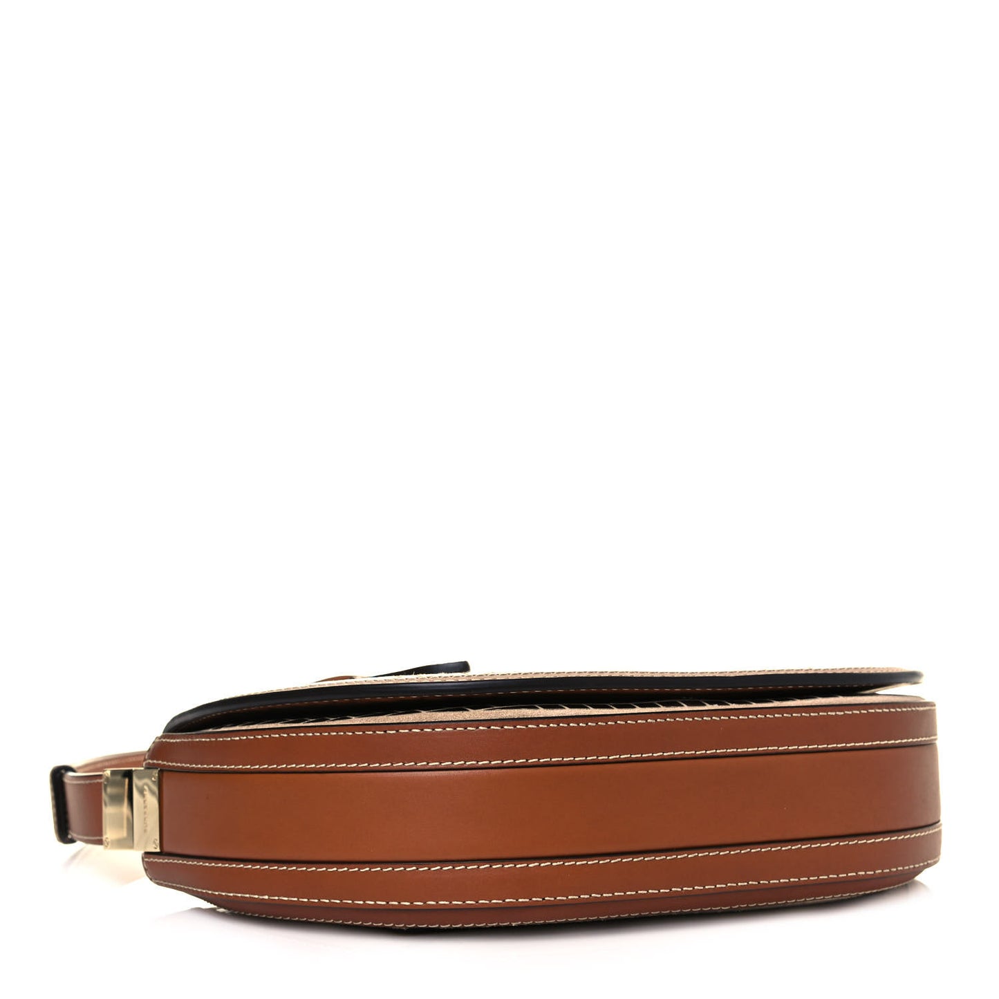 Calfskin Mirrored Small Olympia Pouch Warm Tan