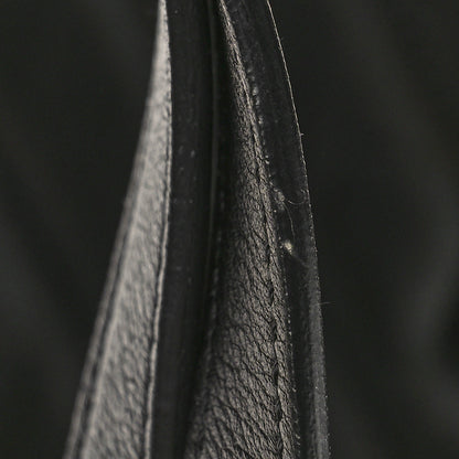 Saint Laurent Calfskin Matelasse Chevron Small Monogram Cabas Black 10 of 11