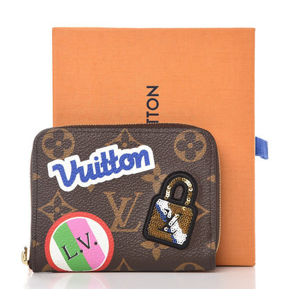 Louis Vuitton Monogram Travel Stickers Zippy Coin Purse 8 of 8