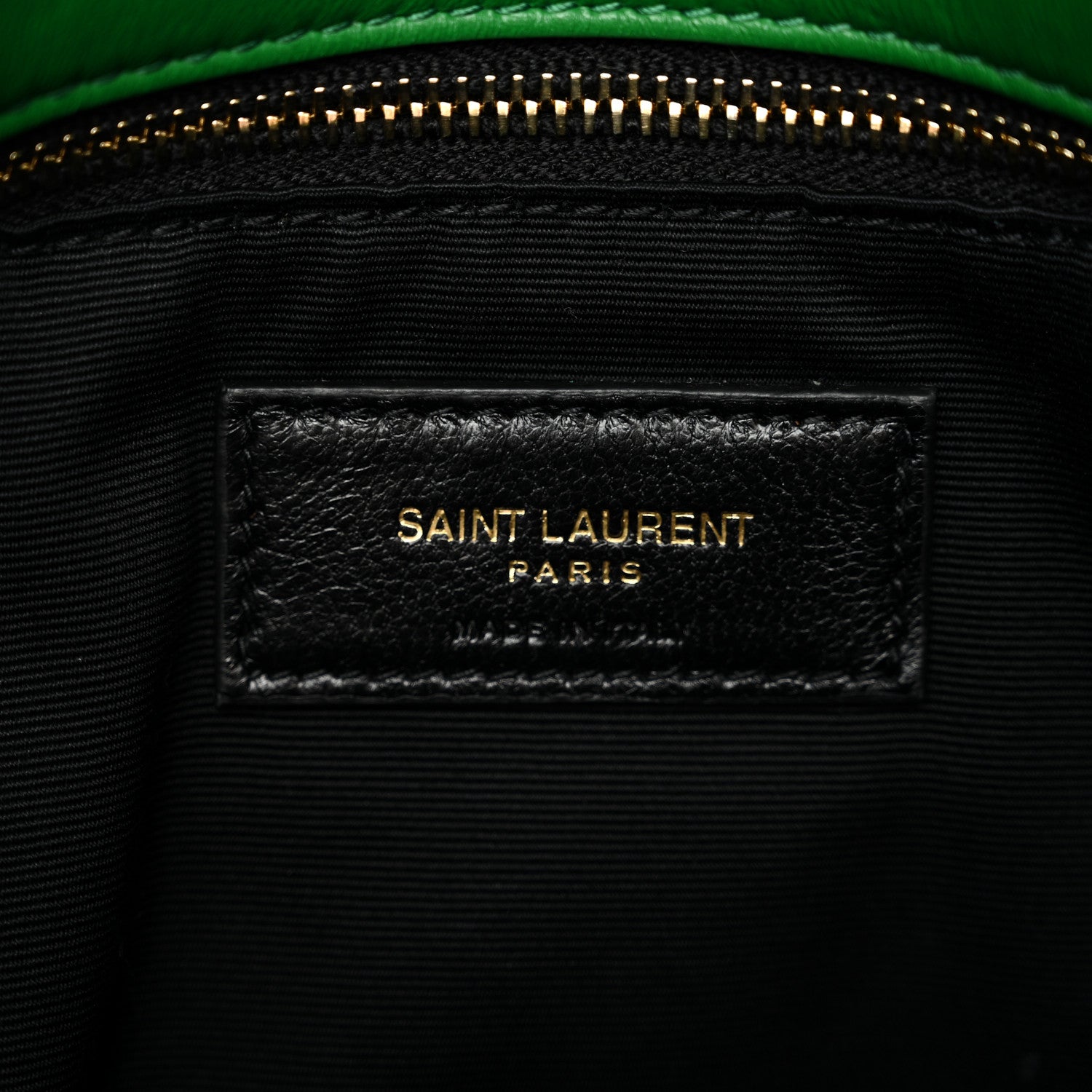 Saint Laurent Lambskin Quilted Medium Loulou Puffer Monogram Chain Satchel New Vert Praire 6 of 10