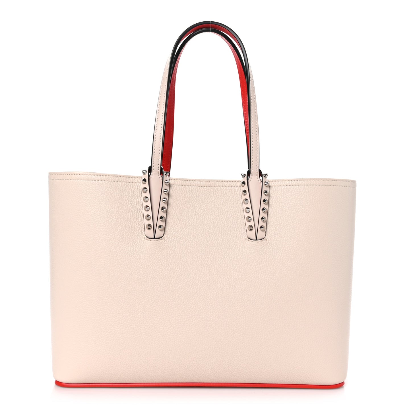 Calfskin Spikes East West Cabata Tote Leche