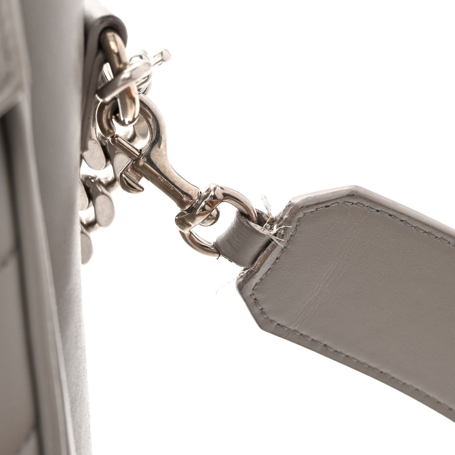Saint Laurent Calfskin Y Quilted Monogram Loulou Shoulder Bag Pearl Grey 13 of 13