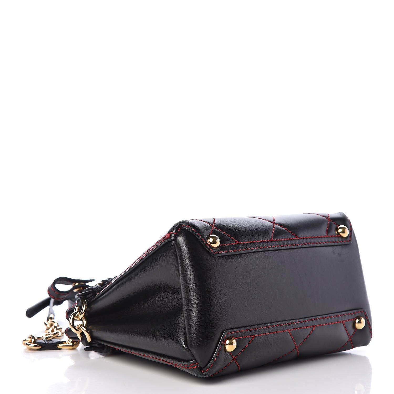 Burberry Lambskin Quilted Baby Banner Tote Black 4 of 18