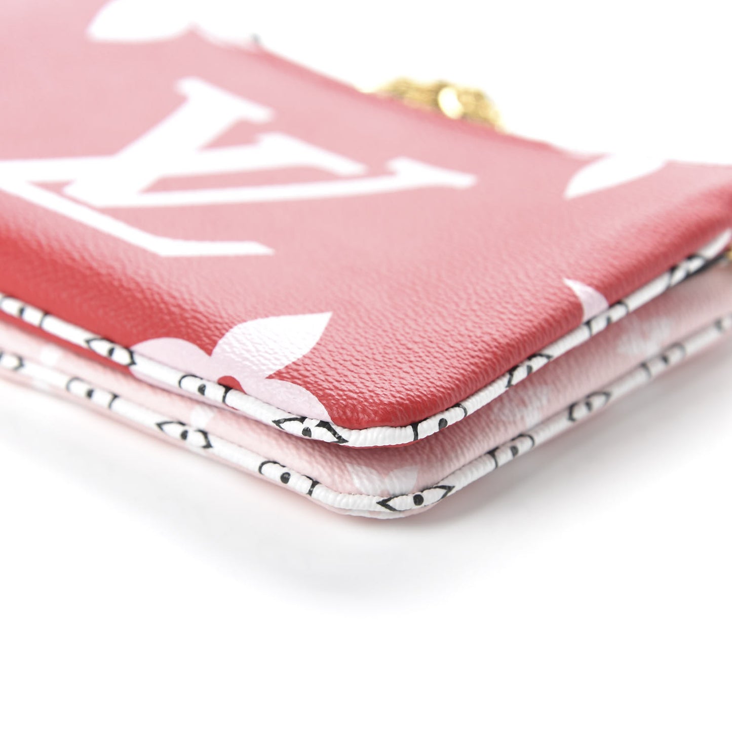 Monogram Giant Double Zip Pochette Rouge