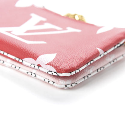 Louis Vuitton Monogram Giant Double Zip Pochette Rouge 7 of 10