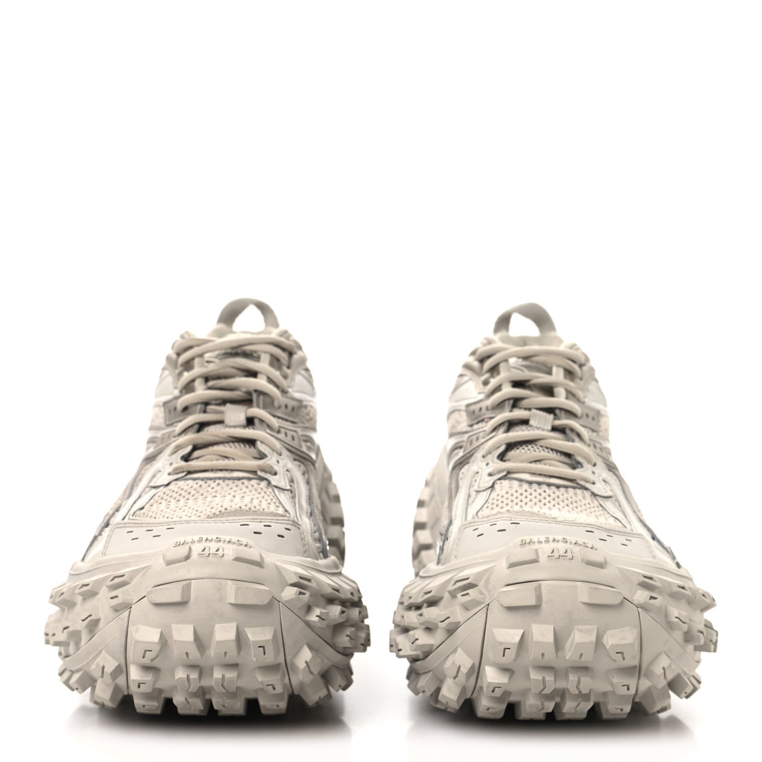 Balenciaga Rubber Mesh Mens Defender Sneakers 44 Monocolor Beige 3 of 9