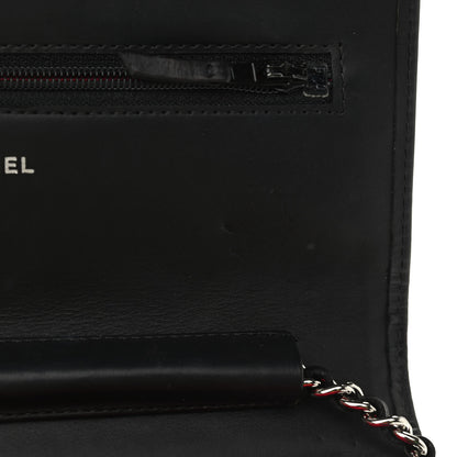 Chanel Calfskin Quilted Cambon Wallet On Chain WOC Black 10 of 10