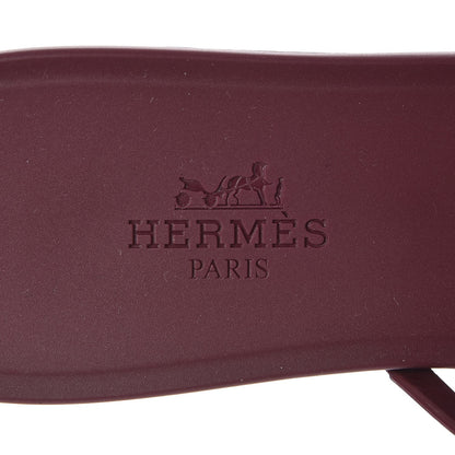 Hermes TPU Rivage Sandals 35 Bordeaux 5 of 8