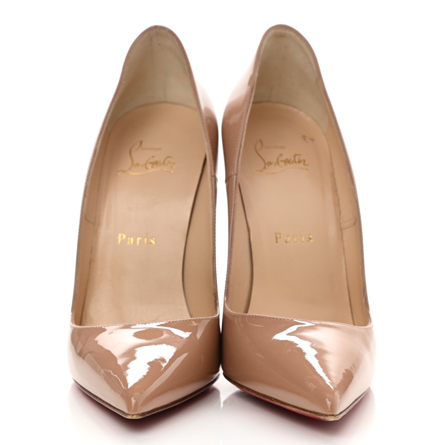 Christian Louboutin Patent So Kate 120 Pumps 38 Nude 2 of 7