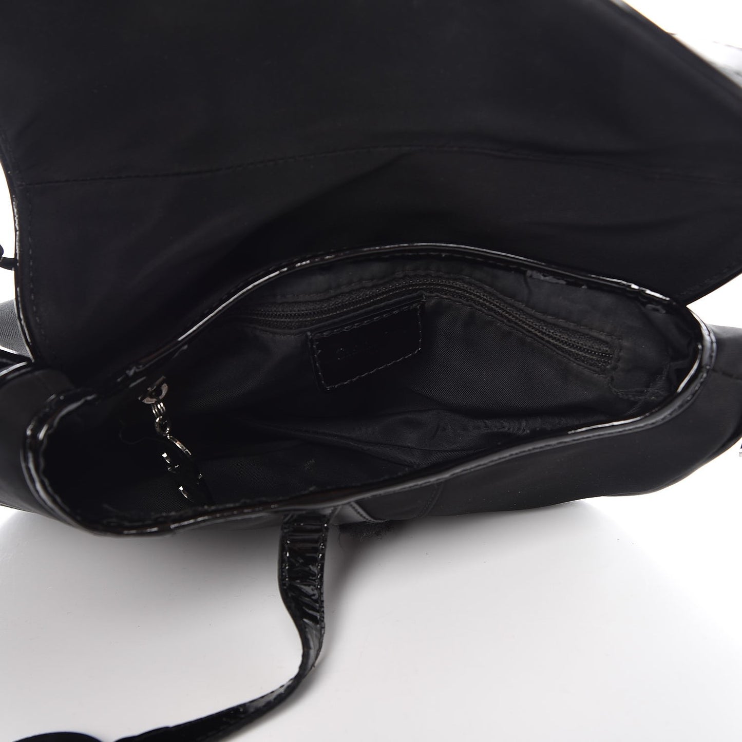 Nylon Saddle Bag Black