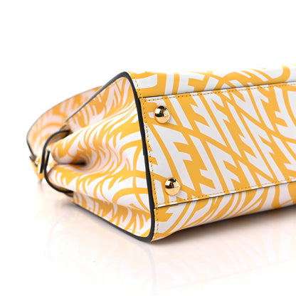 Fendi X SARAH COLEMAN Vitello Liberty Shiny Nappa Plexiglass FF Vertigo Mini Peekaboo Iconic Satchel Mimosa White 7 of 9
