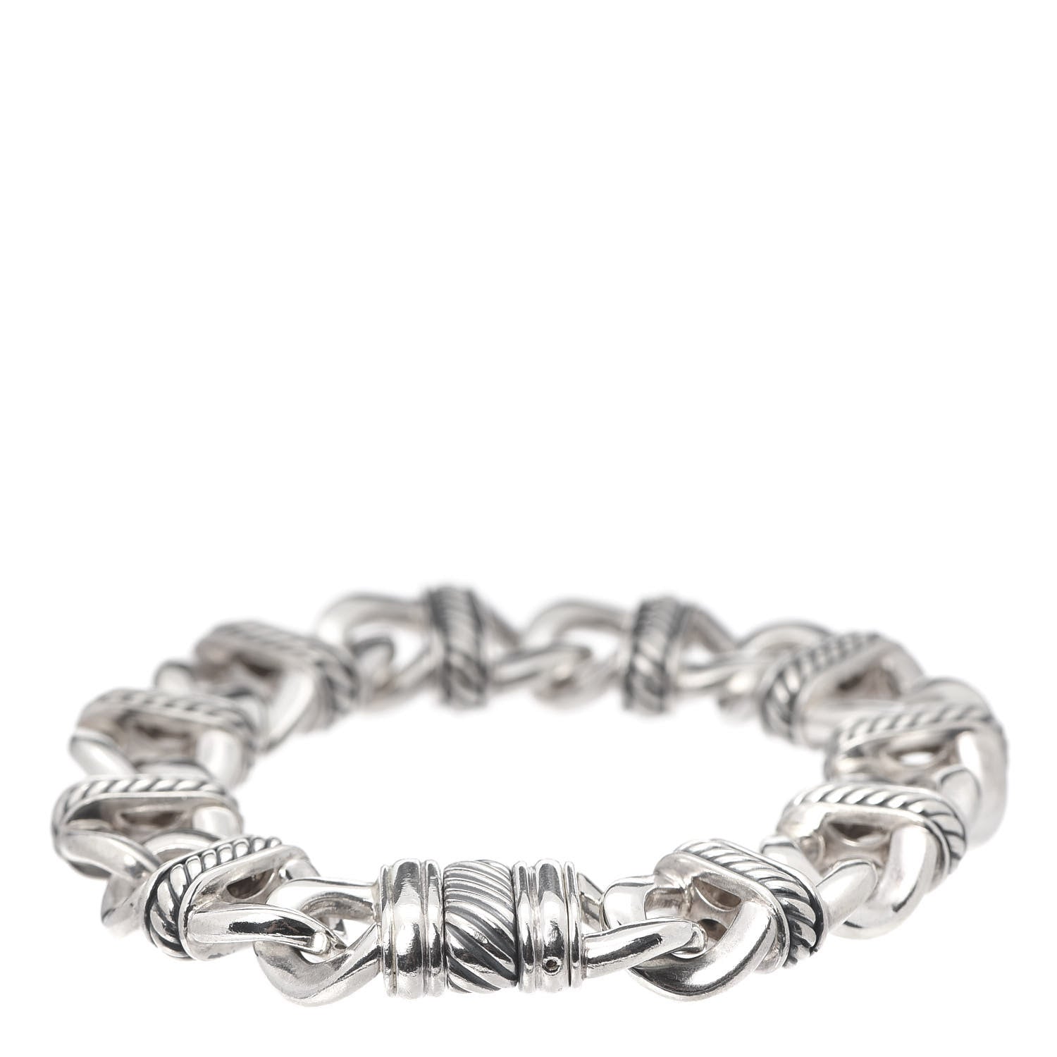 David Yurman Sterling Silver 14mm Madison Curb Cable Link Bracelet 3 of 4