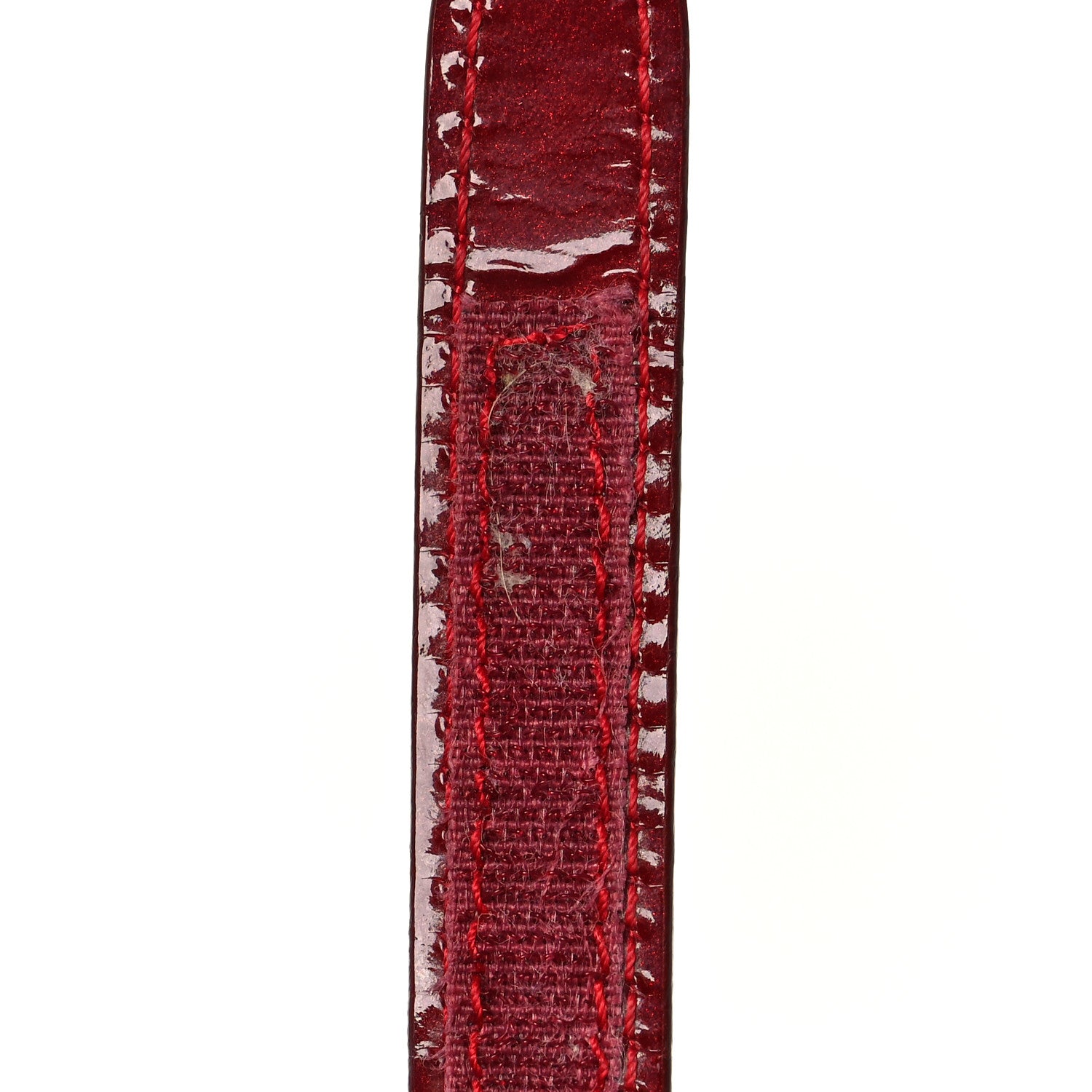 Christian Dior Patent Diorissimo Saddle Bag Dark Red 11 of 13