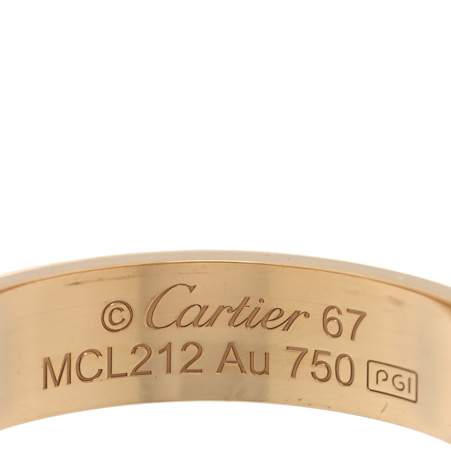 Cartier 18K Yellow Gold 5.5mm LOVE Ring 67 11.75 4 of 5
