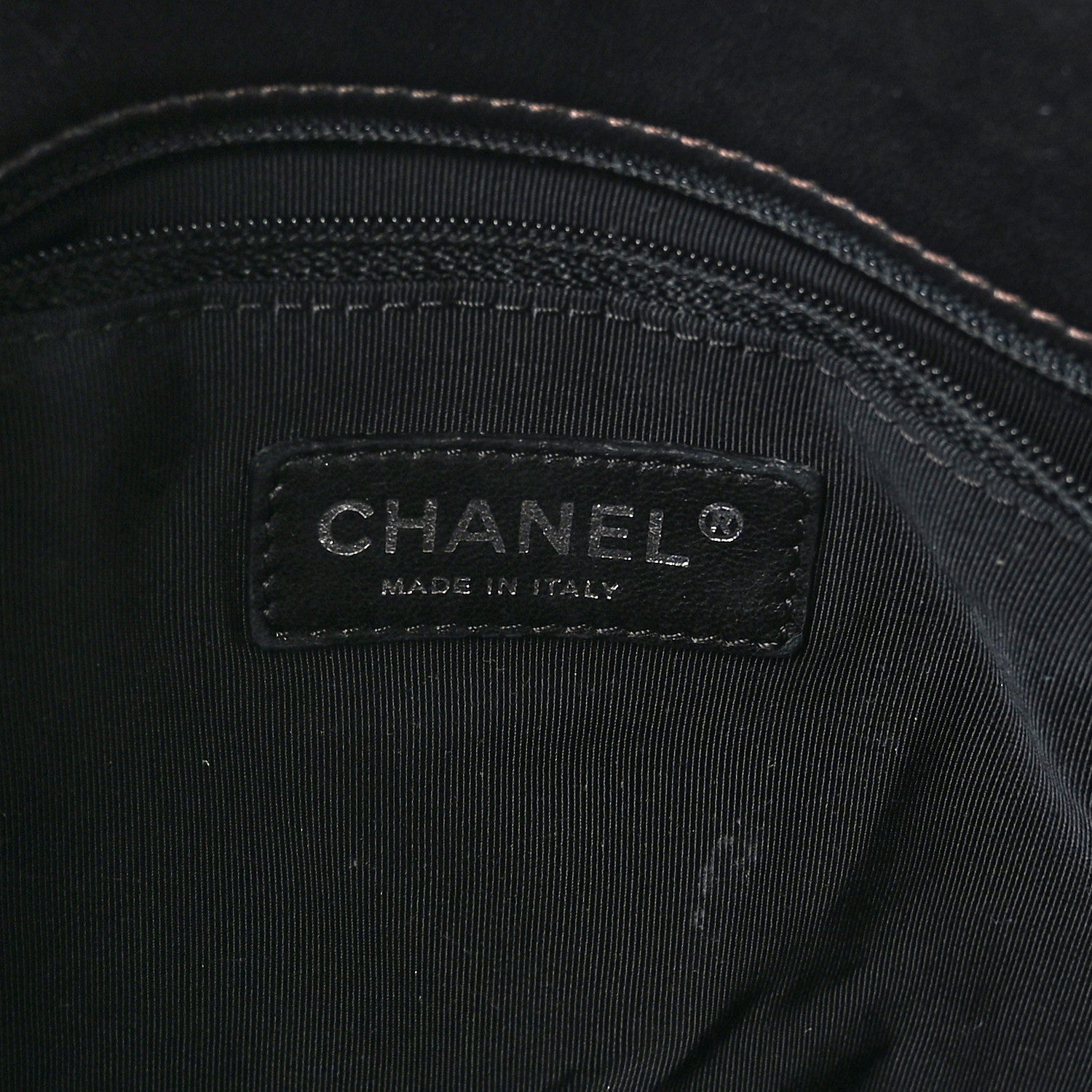 Chanel Metallic Lambskin Quilted Timeless CC Tote White Black 6 of 14