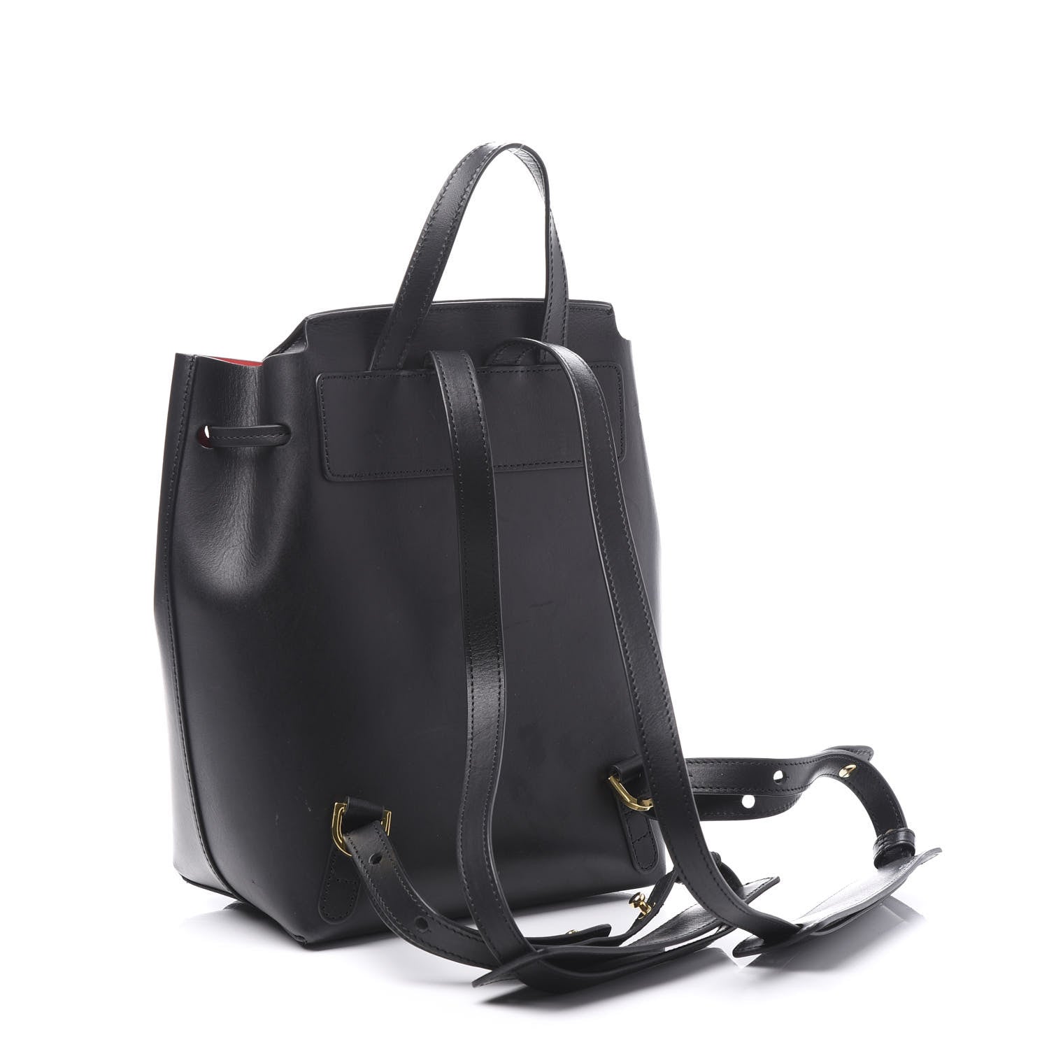 Mansur Gavriel Calfskin Mini Backpack Bag Black Flamma 2 of 11