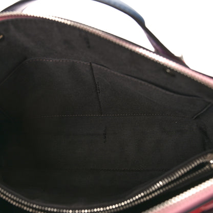 Fendi Vitello Dolce 4 Color Medium By The Way Boston Bag Caipiroska Blue Multicolor 5 of 9