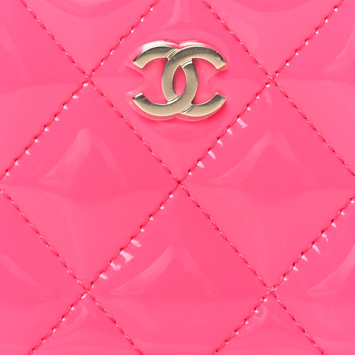 Patent Quilted Key Holder Case Pink