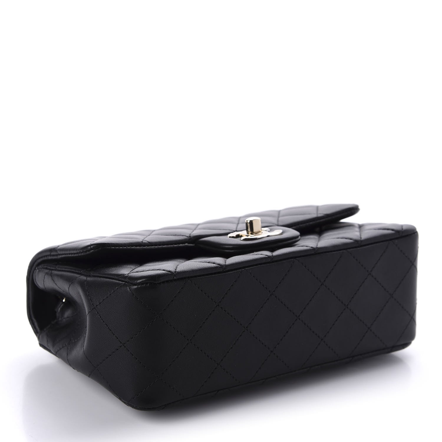 Chanel Lambskin Quilted Mini Rectangular Flap Black 4 of 11