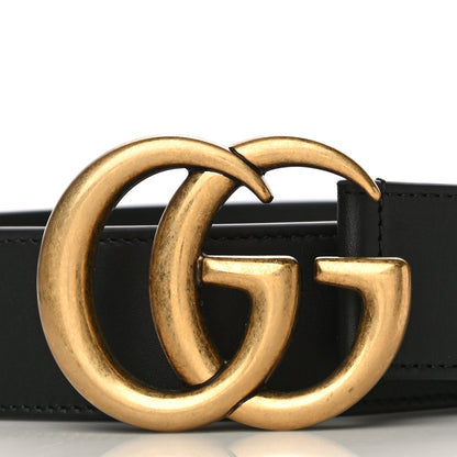 Gucci Calfskin Double G 40mm Belt 90 36 Black 3 of 8